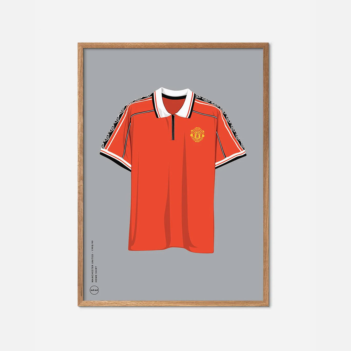 Man Utd Home Shirt 1998/99 Av Olé Olé