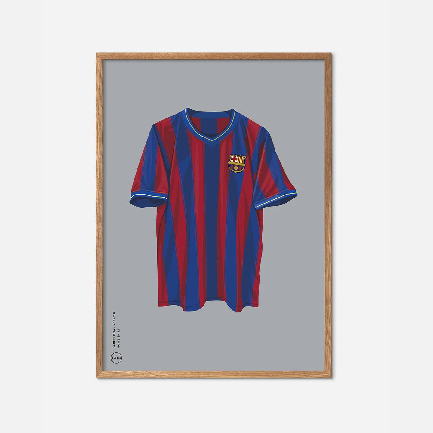 Barcelona Home Shirt 2009/10 Av Olé Olé