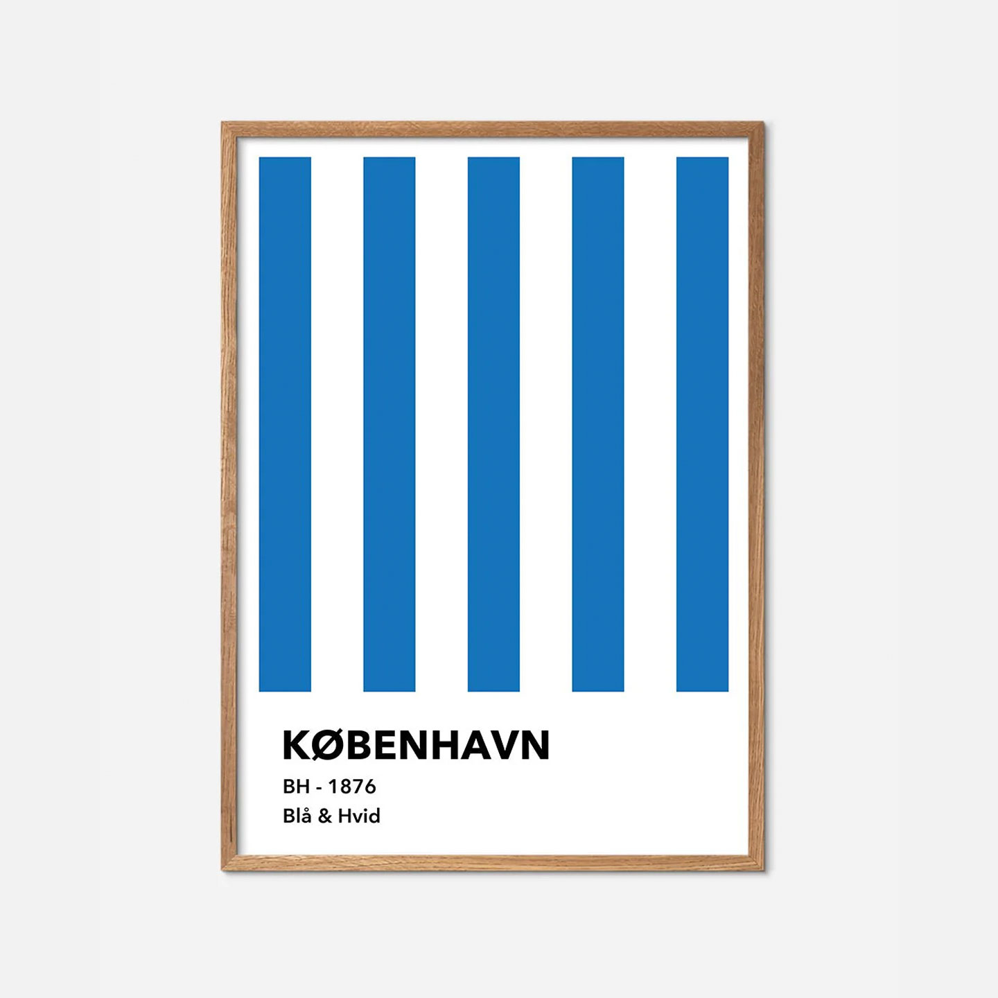 København - Blå og hvid av Olé Olé