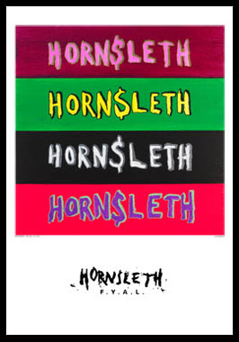 Køb Four logos no 3 av Hornsleth, Tryck bakom glas och ram, 50×70 cm